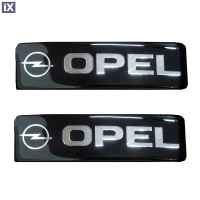OPEL ΣΗΜΑΤΑ ΒΙΔΩΤΑ 10 Χ 3 cm ΕΠΟΞΕΙΔΙΚΗΣ ΡΥΤΙΝΗΣ (ΥΓΡΟ ΓΥΑΛΙ) ΣΕ ΜΑΥΡΟ/ΧΡΩΜΙΟ ΓΙΑ ΠΑΤΑΚΙΑ - 2 ΤΕΜ.