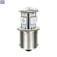 P21W 24/28V BA15s 100lm HYPER-LED24 ΛΕΥΚΟ (ΜΟΝΟΠΟΛΙΚΟ) BLISTER 1ΤΕΜ.