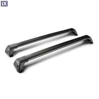 ΜΠΑΡΕΣ ΟΡΟΦΗΣ ΑΛΟΥΜΙΝΙΟΥ ΜΑΥΡΗ YAKIMA FLUSH MIXED 110+115cm ΜΕ ΚΛΕΙΔΙ - 2 TEM.