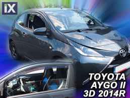 TOYOTA AYGO 3D 2014+   ΖΕΥΓΑΡΙ ΑΝΕΜΟΘΡΑΥΣΤΕΣ ΑΥΤΟΚΙΝΗΤΟΥ ΑΠΟ ΕΥΚΑΜΠΤΟ ΦΙΜΕ ΠΛΑΣΤΙΚΟ HEKO - 2 ΤΕΜ.