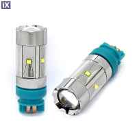 PWY24W 12/24V PG18.5d-1 7W LED 8xCREE PREMIUM ΛΕΥΚΟ  M-TECH 1 ΤΕΜ,
