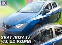 SEAT IBIZA 5D 2008+ COMBI  ΣΕΤ ΑΝΕΜΟΘΡΑΥΣΤΕΣ ΑΥΤΟΚΙΝΗΤΟΥ ΑΠΟ ΕΥΚΑΜΠΤΟ ΦΙΜΕ ΠΛΑΣΤΙΚΟ HEKO - 4 ΤΕΜ.