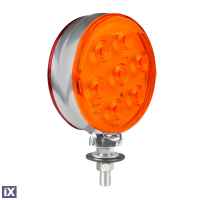 ΦΩΣ ΘΕΣΕΩΣ / ΒΟΗΘΗΤΙΚΟ ΦΩΣ ΦΟΡΤΗΓΟΥ 24V 14LED ΚΟΚΚΙΝΟ/ΠΟΡΤΟΚΑΛΙ 2ΧΡΗΣΕΩΝ LOKI-LED 105x115mm 1ΤΕΜ.