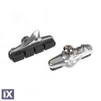 ΤΑΚΑΚΙΑ ΦΡΕΝΩΝ ΠΟΔΗΛΑΤΟΥ (RACING BIKE) PREMIUM 55mm PF-15  ΜΑΥΡΟ/ΧΡΩΜΙΟ 2ΤΕΜ.