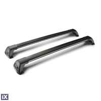 ΜΠΑΡΕΣ ΟΡΟΦΗΣ ΑΛΟΥΜΙΝΙΟΥ ΜΑΥΡΗ  FLUSH MIXED 85+90cm. ΜΕ ΚΛΕΙΔΙ ΥΑΚΙΜΑ - 2 ΤΕΜΑΧΙΑ