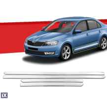 SKODA OCTAVIA 3 A7 SD/SW 2013+ ΦΑΣΑ ΠΟΡΤΑΣ ΧΡΩΜΙΟΥ ΜΕΤΑΛΛΙΚΗ 4ΤΕΜ