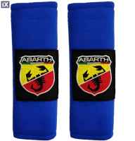 ABARTH ΜΑΞΙΛΑΡΑΚΙΑ ΓΙΑ ΖΩΝΗ ΑΣΦΑΛΕΙΑΣ 21 X 7,5 cm ΣΕ ΜΠΛΕ ΧΡΩΜΑ ΜΕ ΜΑΥΡΟ/ΛΕΥΚΟ/ΚΟΚΚΙΝΟ/ΚΙΤΡΙΝΟ/ΠΡΑΣΙΝΟ LOGO - 2 ΤΕΜ.