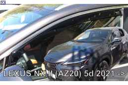 LEXUS NX (AZ20) 5D 2021+​  ΖΕΥΓΑΡΙ ΑΝΕΜΟΘΡΑΥΣΤΕΣ ΑΠΟ ΕΥΚΑΜΠΤΟ ΦΙΜΕ ΠΛΑΣΤΙΚΟ HEKO - 2 ΤΕΜ.