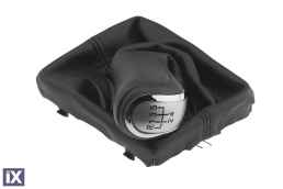 AUDI A4 2007+/A5 2007+/A6 2004+/Q5 2008+ ΠΟΜΟΛΟ ΤΑΧΥΤΗΤΩΝ ΧΡΩΜΙΟ ΜΕ ΕΝΔΕΙΞΗ 5 ΤΑΧΥΤΗΤΩΝ ΚΑΙ ΜΑΥΡΗ ΦΟΥΣΚΑ NTY - 1 TEM.