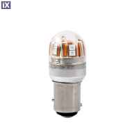 P21/5W 12/24V BAY15d 15xSMD2835 LED ΚΟΚΚΙΝΟ CAN-BUS BLISTER   M-TECH - 1 ΤΕΜ.