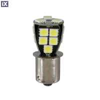 P21W 24/32V Ba15s 320lm 18xSMDx1CHIP LED CAN-BUS (ΦΟΥΝΤΟΥΚΙ) ΛΕΥΚΟ  BLISTER​ LAMPA - 1 TEM.