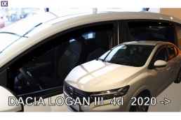 DACIA LOGAN 4D SEDAN 2020+  ΣΕΤ ΑΝΕΜΟΘΡΑΥΣΤΕΣ ΑΥΤΟΚΙΝΗΤΟΥ ΑΠΟ ΕΥΚΑΜΠΤΟ ΦΙΜΕ ΠΛΑΣΤΙΚΟ HEKO - 4 ΤΕΜ.