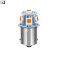 R5W BA15s 24/28V 6SMDX1CHIP LED 20lm ΠΟΡΤΟΚΑΛΙ ΚΟΥΤΙ LAMPA - 20 ΤΕΜ.