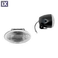 ΠΡΟΒΟΛΕΙΣ ΟΒΑΛ 12V/H3/55W 145mm SIMONI RACING - 2 TEM.