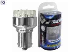 BA15s ΛΑΜΠΑ ΜΕ 19LED ΚΟΚΚΙΝΟ SIMONI RACING - 1 TEM.