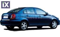 HYUNDAI ACCENT/ERA SEDAN 05-11 TRIM ΠΑΡΑΘΥΡΩΝ 4ΤΕΜ ΑΝΟΞ.ΑΤΣΑΛΙ ΧΡΩΜΙΟ
