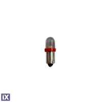 T4W 12V 0,32W BA9s (ΜΙΝΙΟΝ) LED 1xFlux 8mm ΚΟΚΚΙΝΟ 1ΤΕΜ. M-TECH
