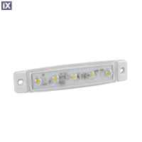 ΦΩΣ ΟΓΚΟΥ 12/24V 5xSMD LED ΛΕΥΚΟ ΔΙΑΦΑΝΟ 96x20mm ΜΕ ΕΓΚΡΙΣΗ ΤΥΠΟΥ R7/R10  LAMPA - 1 TEM.