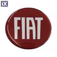 FIAT ΑΥΤΟΚΟΛΛΗΤΟ ΣΗΜΑ ΟΒΑΛ 6,6 Χ 5,9 cm ΜΠΟΡΝΤΩ/ΧΡΩΜΙΟ ΜΕ ΕΠΙΚΑΛΥΨΗ ΣΜΑΛΤΟΥ - 1 ΤΕΜ.