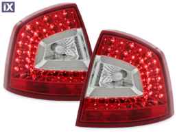 ΦΑΝΑΡΙΑ ΠΙΣΩ ΓΙΑ SKODA OCTAVIA 5 1Z LIM. 2004-2011 LiTEC LED RED/CLEAR - 2 ΤΕΜ