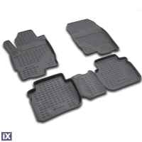 KIA PICANTO 5D 2011-08/2017  ΜΑΡΚΕ ΠΑΤΑΚΙΑ ΣΕ ΣΚΑΦΗ TPE ΛΑΣΤΙΧΟ ΣΕ ΜΑΥΡΟ ΧΡΩΜΑ NOVLINE - 4 ΤΕΜ.