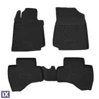 PEUGEOT 107 5D 11/2008-2014  ΜΑΡΚΕ ΠΑΤΑΚΙΑ ΣΕ ΣΚΑΦΗ TPE ΛΑΣΤΙΧΟ ΣΕ ΜΑΥΡΟ ΧΡΩΜΑ NOVLINE - 4 ΤΕΜ.