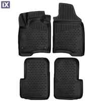 FIAT PANDA 5D 2011+  ΜΑΡΚΕ ΠΑΤΑΚΙΑ ΣΕ ΣΚΑΦΗ TPE ΛΑΣΤΙΧΟ ΣΕ ΜΑΥΡΟ ΧΡΩΜΑ NOVLINE - 4 ΤΕΜ.​