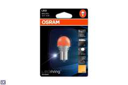 OSRAM LEDriving PY21W - 12V - 4W -  BAU15s (ΠΟΡΤΟΚΑΛΙ)  BLISTER -- 1 ΤΕΜ