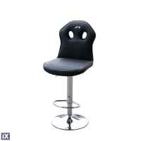 ΚΑΡΕΚΛΑ ΠΑΓΚΟΥ BLACK OFFICE STOOL ΜΑΥΡΗ ΟΙΚΟΛΟΓΙΚΟ ΔΕΡΜΑ 360ΜΟΙΡΩΝ & ΡΥΘΜΙΖΟΜΕΝΟ ΥΨΟΣ 98-118cm SIMONI RACING - 1 TEM.