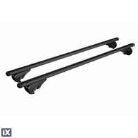 ΜΠΑΡΕΣ ΟΡΟΦΗΣ HELIO BLACK (L) 127 cm ΑΛΟΥΜΙΝΙΟΥ ΜΑΥΡΗ ΜΕ ΚΛΕΙΔΑΡΙΕΣ (STANDARD RAILING) NORDRIVE - 2 TEM.
