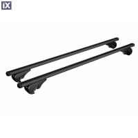 ΜΠΑΡΕΣ ΟΡΟΦΗΣ HELIO BLACK (ΧL) 140 cm ΑΛΟΥΜΙΝΙΟΥ ΜΑΥΡΗ ΜΕ ΚΛΕΙΔΑΡΙΕΣ (STANDARD RAILING) NORDRIVE - 2 TEM.