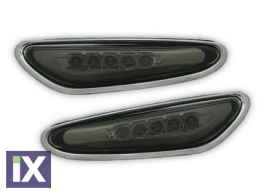Led φλας για BMW E46  (2001-2005) / E60  / X3 (2004-2009) - μαύρο - σετ 2τμχ.