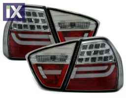 Πίσω φανάρια led για BMW E90 (2003-2007) -  φιμέ φλας - σετ 2τμχ.