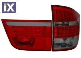Πίσω φανάρια led για BMW X5 E70 (2007+) - φιμέ - σετ 2τμχ.
