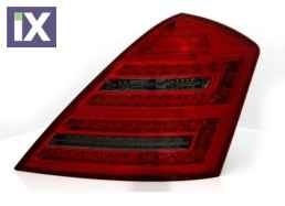 Πίσω φανάρια led για Mercedes W221 S-class (2005-2011) - φιμέ φλας - σετ 2τμχ.