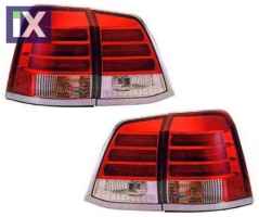 Πίσω φανάρια led για Toyota Land Cruiser  J200 (2007+) - chrome - σετ 2τμχ.