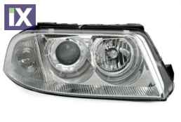Φανάρια εμπρός angel eyes για Vw Passat B5.5 (2001-2005) - chrome , χωρίς λάμπες (Η7) - σετ 2τμχ.