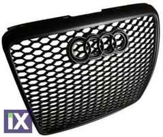 Μάσκα χωρίς σήμα για Audi A6 C6 (2008-2011) - RS Look  μαύρη