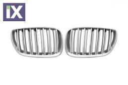 Μάσκα για BMW X5  E53 (2004-2007) - ασημένια - 2τμχ.