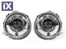 Φανάρια εμπρός για Mercedes W461 / W463 G- Class (1989-2010) , με λάμπες (Η1) - σετ 2τμχ.
