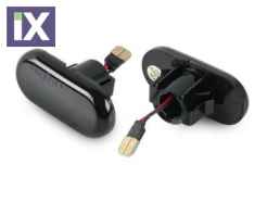 Led φλας φτερού για Renault Clio 1, Megan 1,2, Laguna 1,Twingo, Kangoo - φιμέ με τρεχούμενο φλας - σετ 2τμχ.