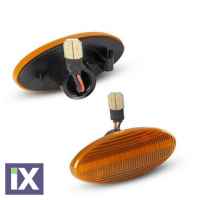 Led φλας φτερού για Opel Vectra B  (1995-2002) - φιμέ με τρεχούμενο φλας - σετ 2τμχ.