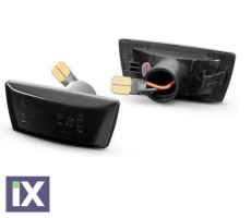 Led φλας φτερού για Opel Corsa D, E (2006+), Insignia A, Zafira B (2005+), Adam / Chevrolet Cruze, Orlando - φιμέ με τρεχούμενο φλας - σετ 2τμχ.