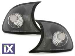 Φλας δίπλα στο φανάρι  BMW E46 coupe (2001-2003) - μαύρο - σετ 2τμχ.