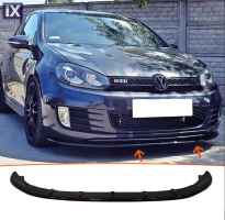 Lip spoiler μαύρο πλαστικό γυαλιστερό - Vw Golf 6 GTi / 2008-2012